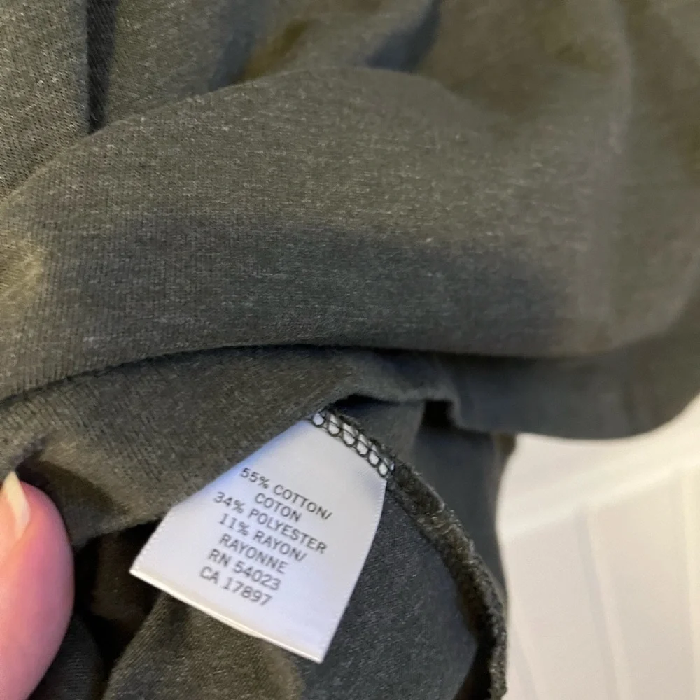 Banana Republic Shirt Mens Extra Large XL Green Hoodie Long Sleeve Henley Pocket